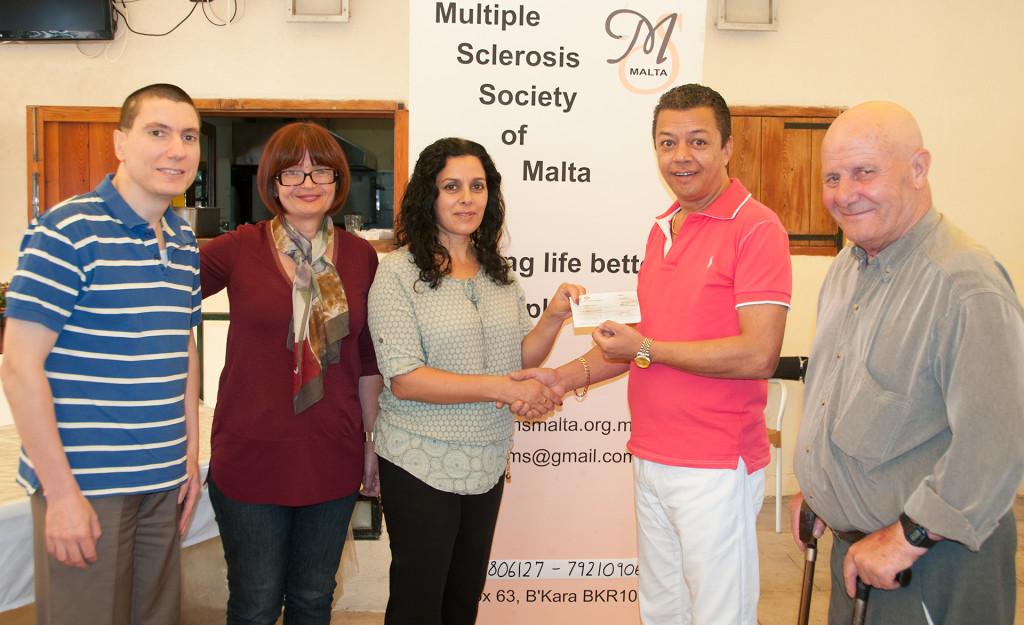Donation to the Multiple Sclerosis Association - 2015